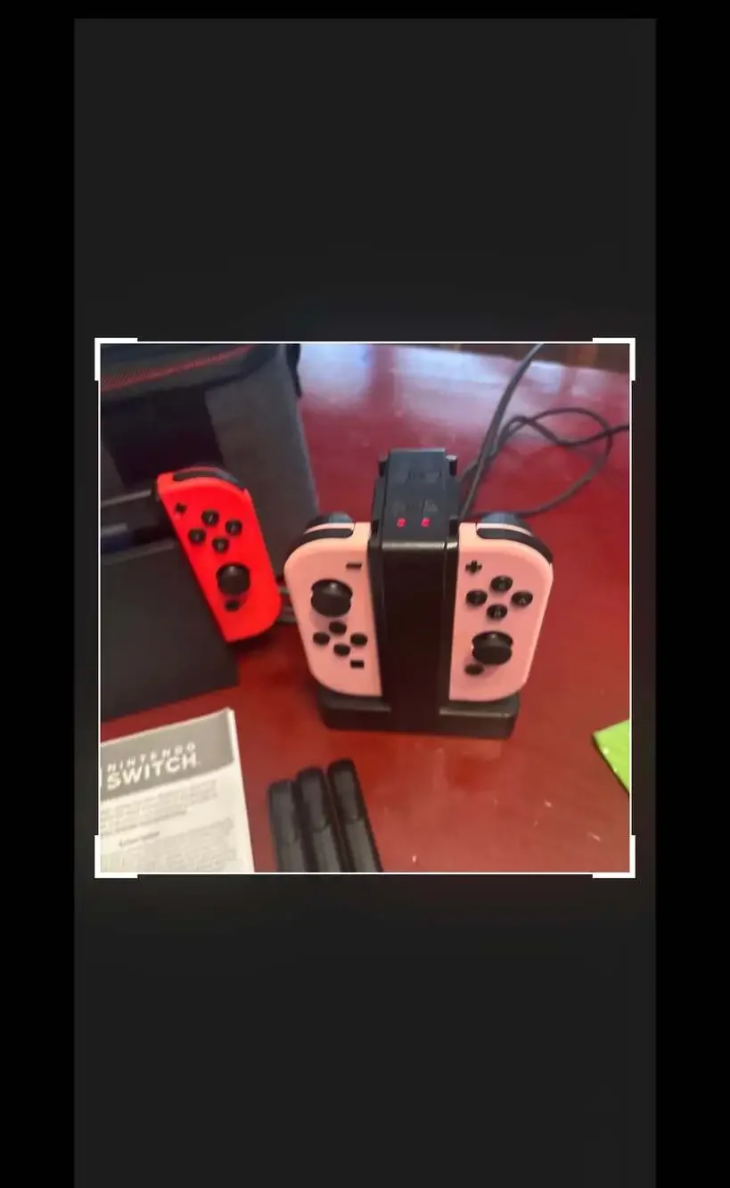 Nintendo Switch 32GB Handheld Console - Neon Red/Neon Blue With Case